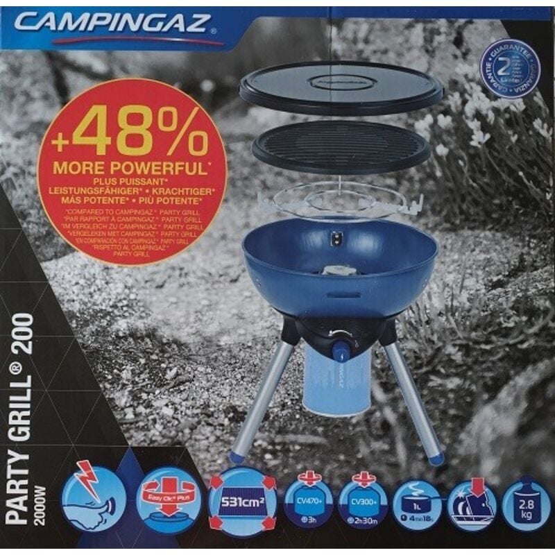 Campingaz - Gasgrill Party Grill 200 cv Grillfläche ø 33 cm Gasgrills