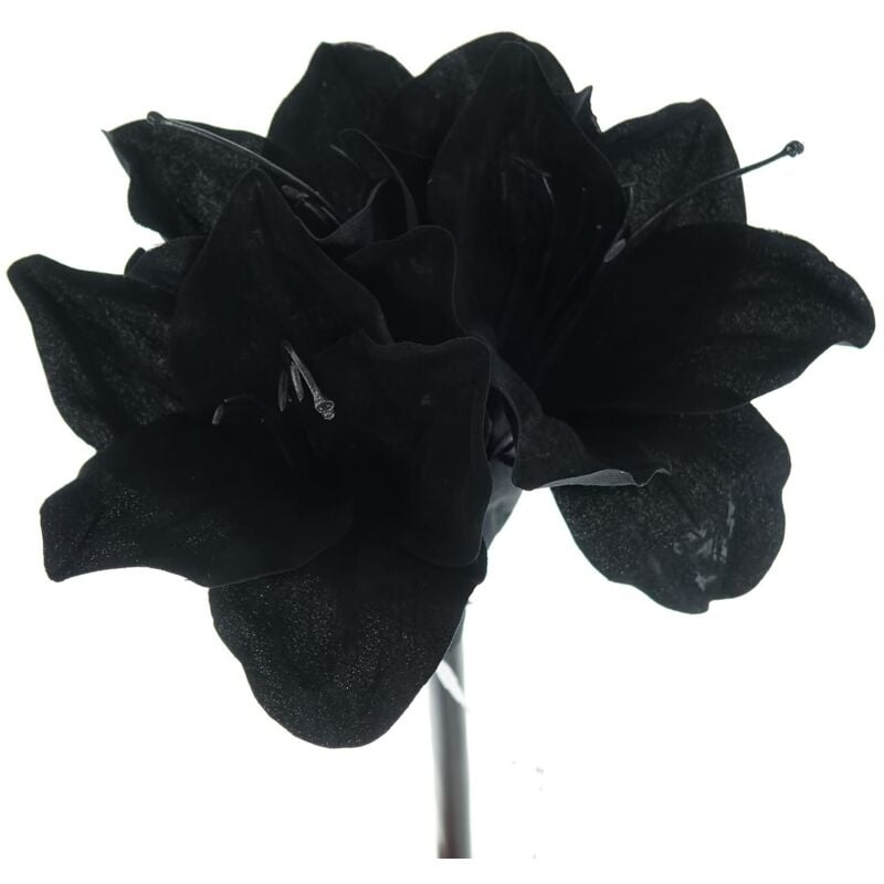 GASPER Amaryllis - Ritterstern Schwarz wie die Nacht 50 cm - Kunstblumen