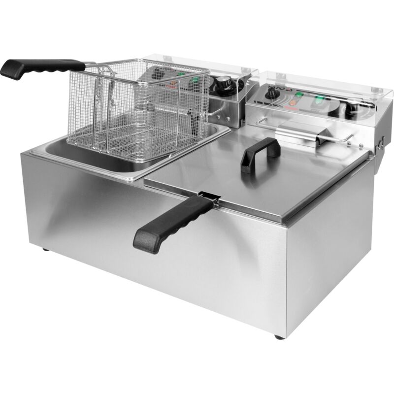 Gastro Fritteuse 2x8L 2x3300W 425x580x335mm