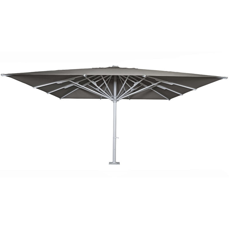 Gastronomie-Luxus-Sonnenschirm HHG-737b, XXL-Schirm Marktschirm, 5x5m (Ø7,2m) Polyester/Alu 87kg anthrazit