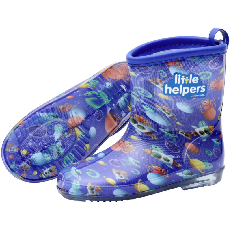 Gebol Gummistiefel Little Helpers Weltall blau Gummistiefel