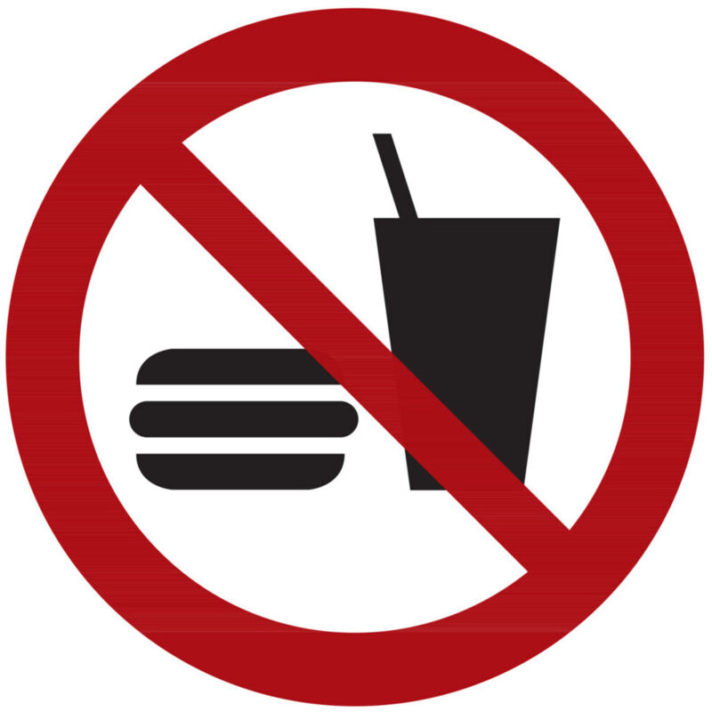 Verbotszeichen Essen und Trinken verboten, Typ: 04200