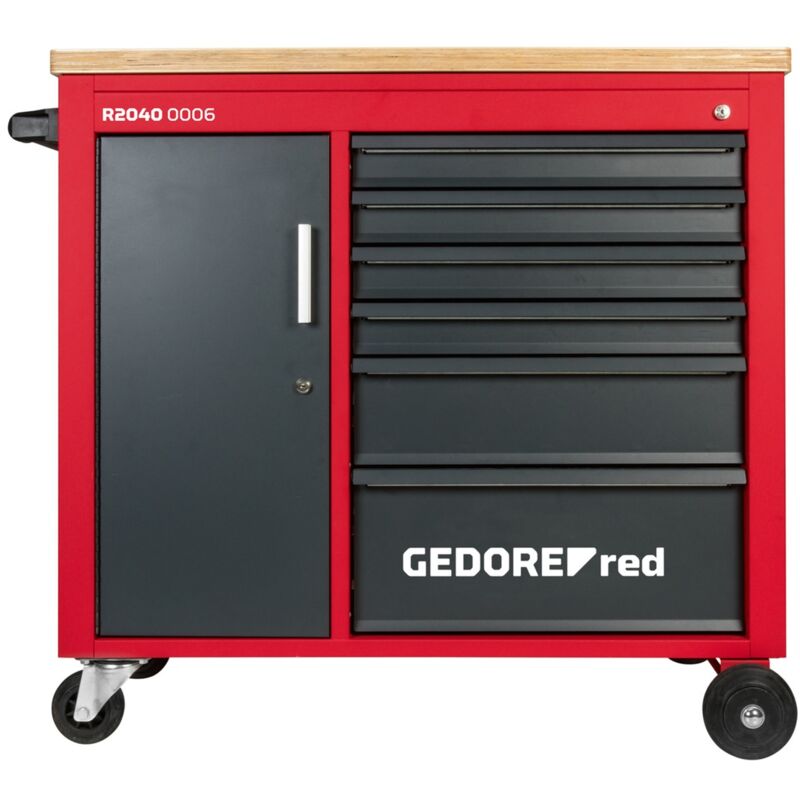 Gedore - Werkstattwagen mechanic plus + 6 Schubladen 988x431x935 mm