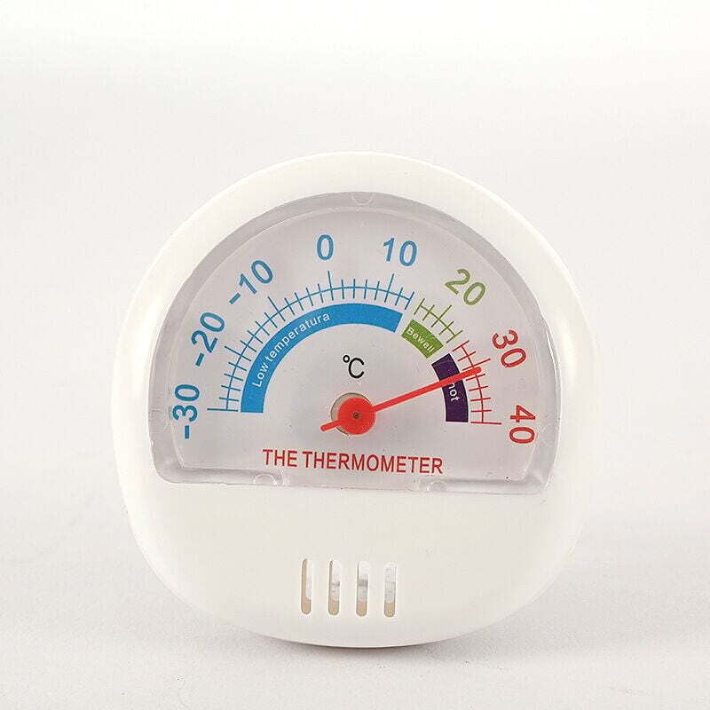 Gefrierschrankthermometer für Kühlschrank, mechanisches Gefrierschrankthermometer für Kühlschrank mit großem Zifferblatt und analogem Gefrierschrank