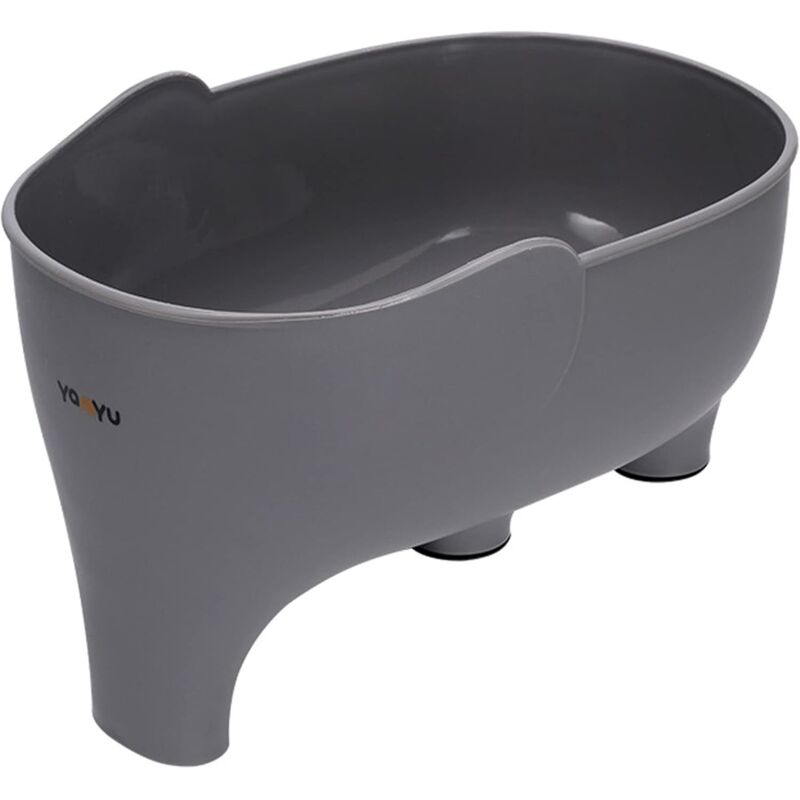 Gemüsekorb mit Abtropfsystem für Obst, Pasta und Nudeln – Küche (Grau)