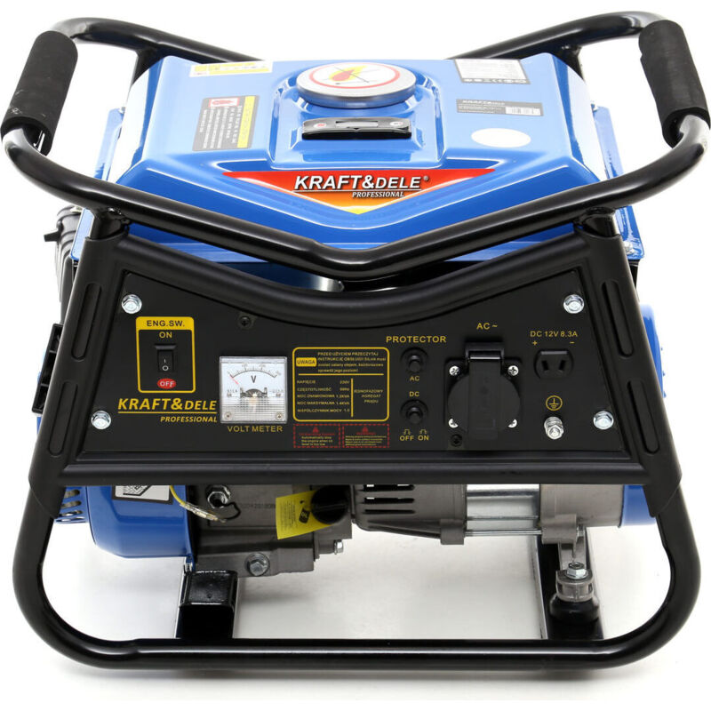 KRAFT&DELE Stromerzeuger 3PS 1500W 12/230V Benzin Stromaggregat Notstromaggregat Stromgenerator Aggregat