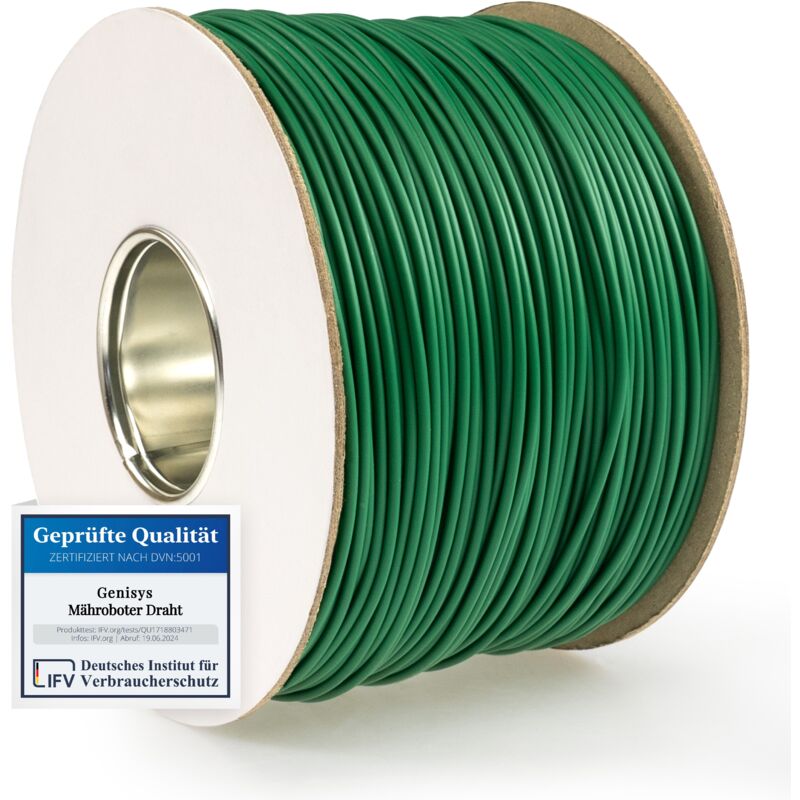 Kabel kompatibel mit landroid von worx Mähroboter Begrenzung Draht - hq - auf der Kabelrolle - Ø2,7mm Länge Kabel 50m - Genisys