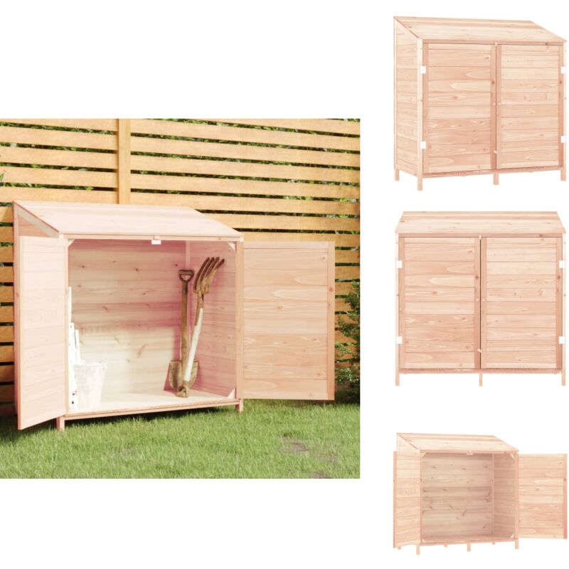 Geräteschuppen 102x52x112 cm Massivholz Tanne - Holzgartenhaus - Gartenhütte - Geräteschuppen - Werkzeuglager - Outdooraufbewahrung