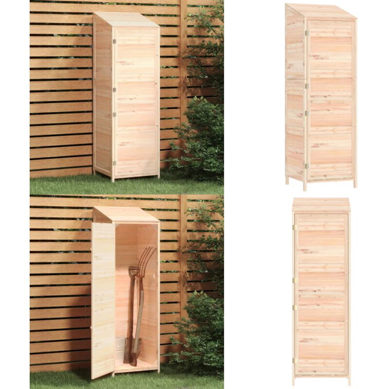 Geräteschuppen 55x52x174,5 cm Massivholz Tanne - Holz Gartenhaus - Holzshed - Geräteschuppen - Gartenablage - Werkzeuglager - Home & Living