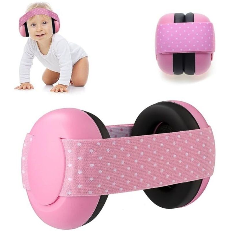 Geräuschunterdrückende Baby-Kopfhörer, Lärmschutz, Gehörschutz für Kinder, Gehörschutz-Kopfhörer, Geräuschunterdrückende Baby-Kopfhörer (Rosa)