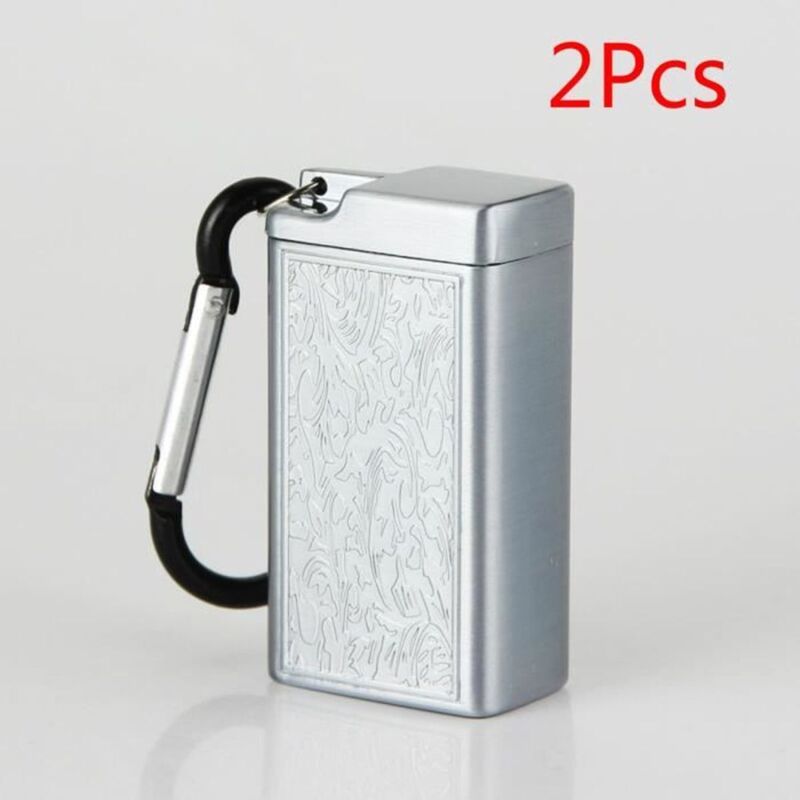 Geruchsdichter Taschenaschenbecher, tragbarer Aschenbecher, Mini-Aschenbecher aus Edelstahl, Mini-Aschenbecher für den Außenbereich, Silber