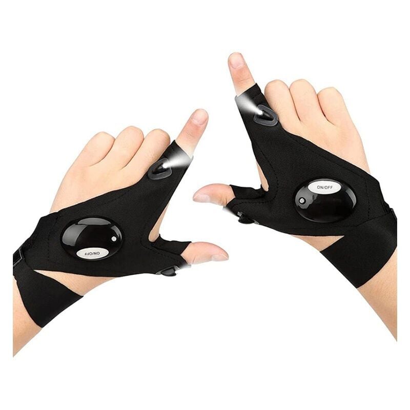 Geschenk für Männer, Ausgefallenes Gadget Nützliche Handschuhe mit LED-Licht Wasserdicht mit Batterie Originelles Geschenk für Männer zum Geburtstag