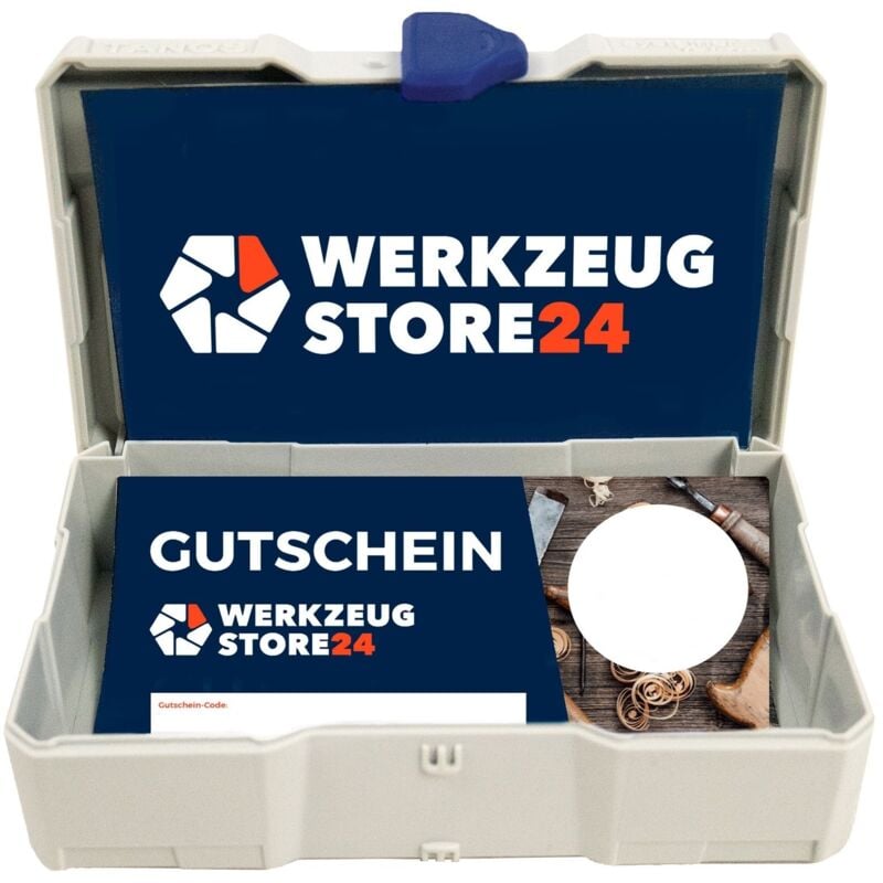 Ws24 - Geschenkgutschein Wert 50 € (Motiv Dunkelblau) - im Miniatur Systainer