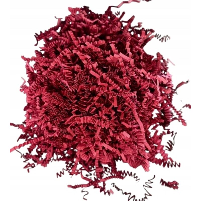 Geschenkpackungsfüllung, burgunderrotes Dekorpapier, 100 g Öko-Chips