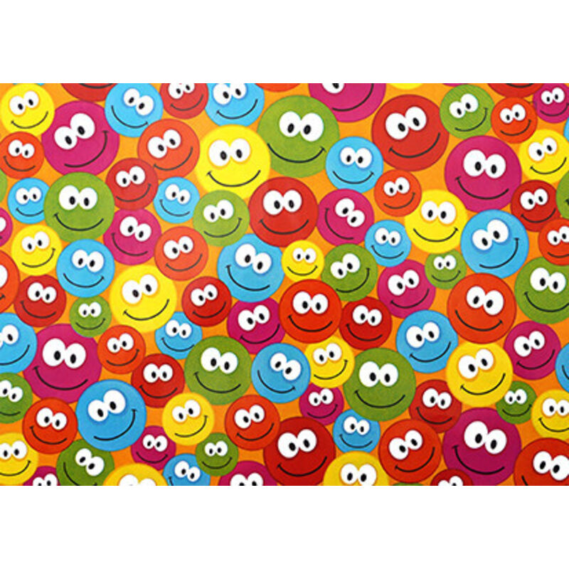 Geschenkpapier bunte Smileys 2 m Geschenkpapier