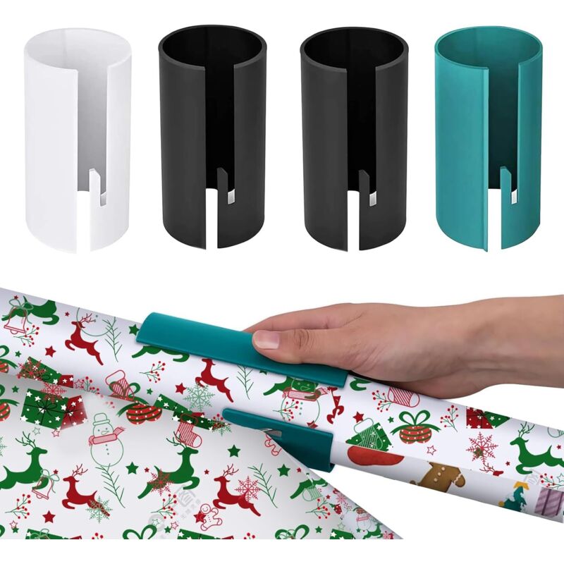 Geschenkpapierschneider, 4-teilig, Geschenkpapierschneider für Weihnachtsgeschenke