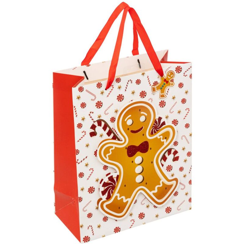 Bedruckte Geschenktasche mittelgroß Lebkuchen - Feeric lights & christmas