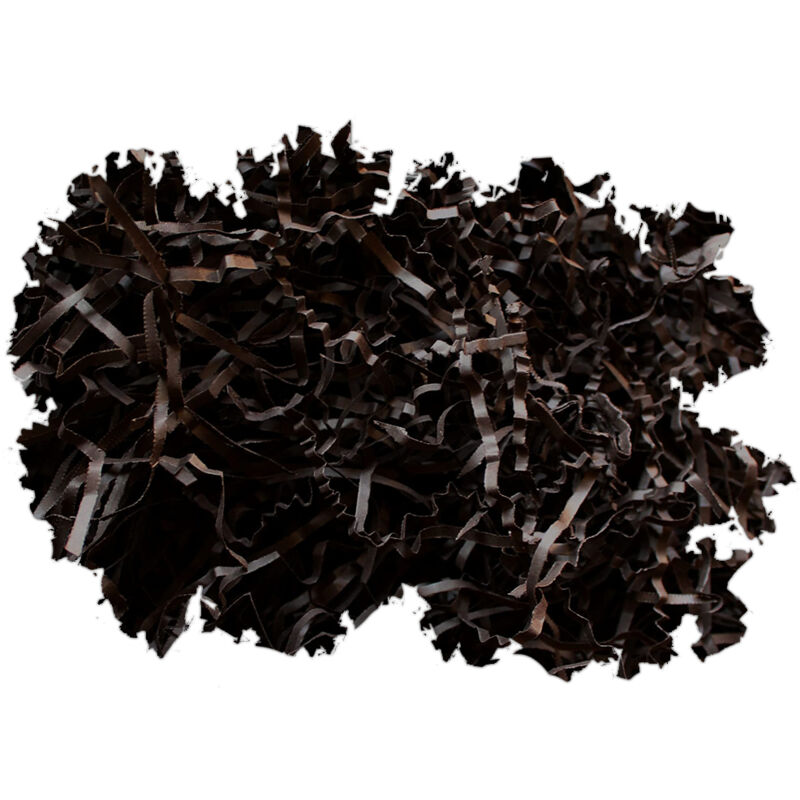 Geschenkverpackung aus braunem Dekorpapier, Füllung: 100 g Öko-Chips