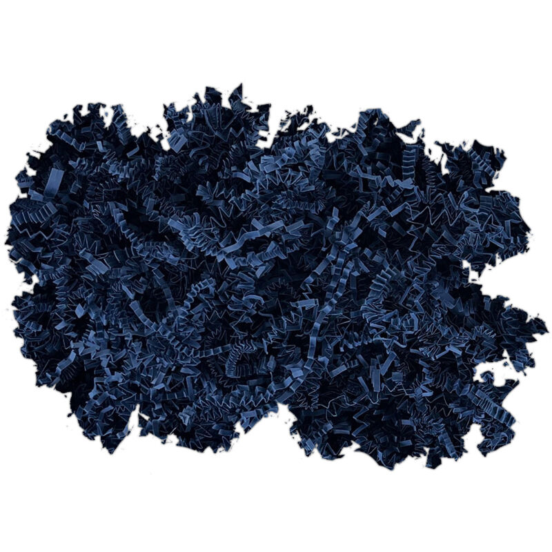 Geschenkverpackung aus dekorativem, marineblauem Papier, Füllung: 100 g Öko-Chips