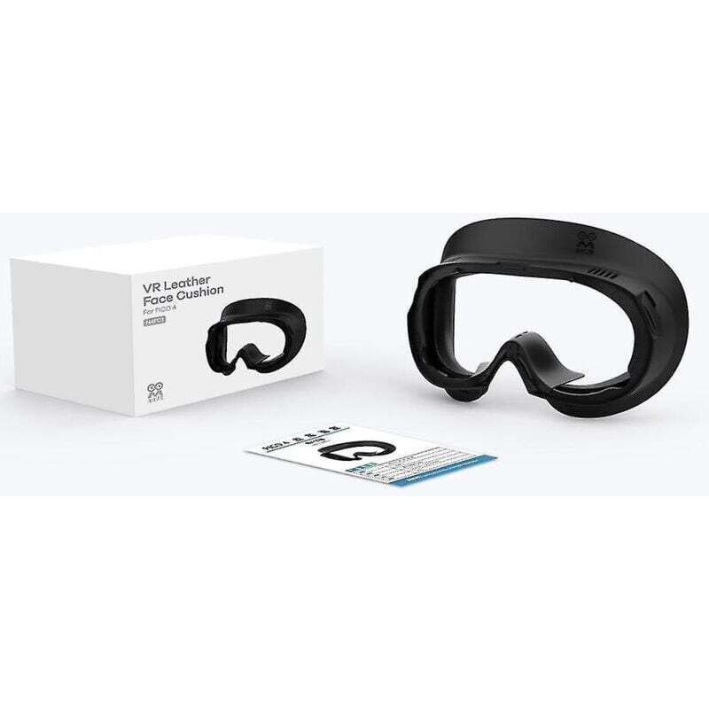 Gesichtsmaske aus Leder für den Pico 4 VR-Helm. Waschbare und schweißabweisende Gesichtsmaske aus Leder. Ersatz-Schutzbezug aus Leder.