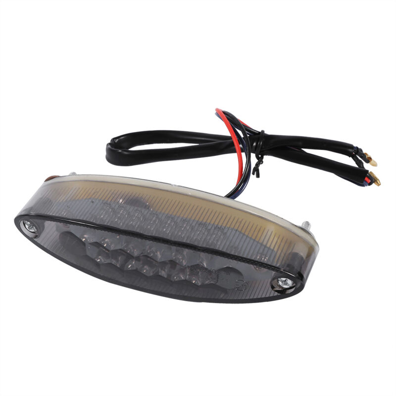 Getönte LED-Rückleuchte für Motorräder/ATVs – Kennzeichen- und Bremslicht