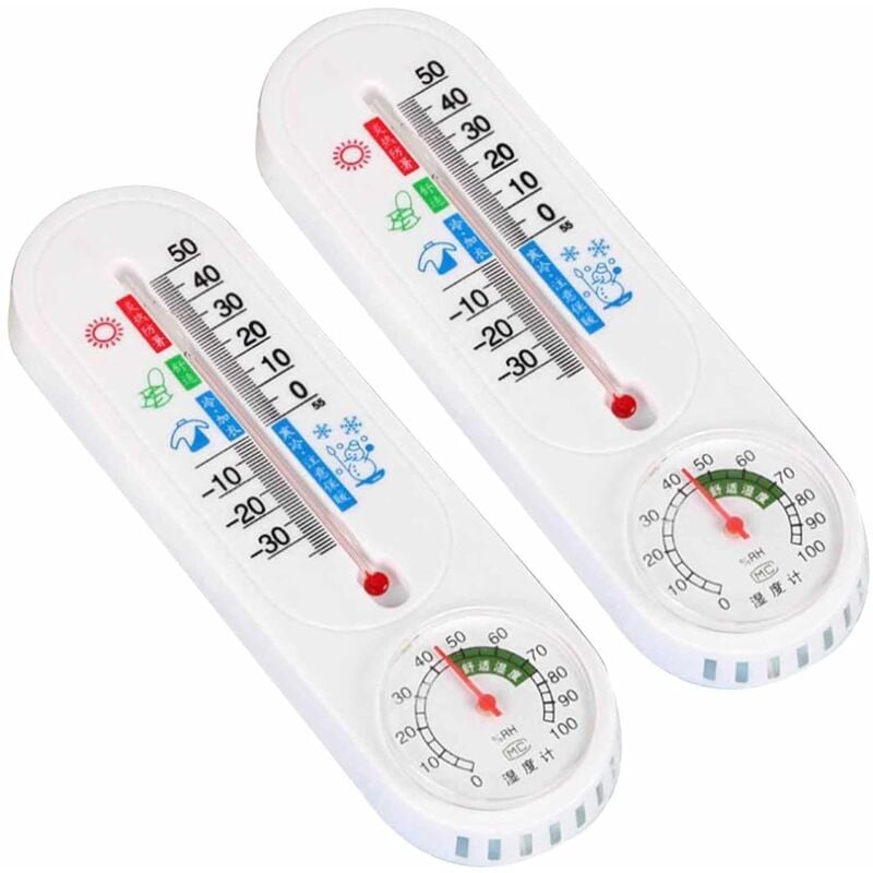 Gewächshaus-Thermometer – Hochpräzises wandmontiertes Thermometer für den Innenbereich, wandmontierter Gewächshaus-Temperaturmonitor für Garten,