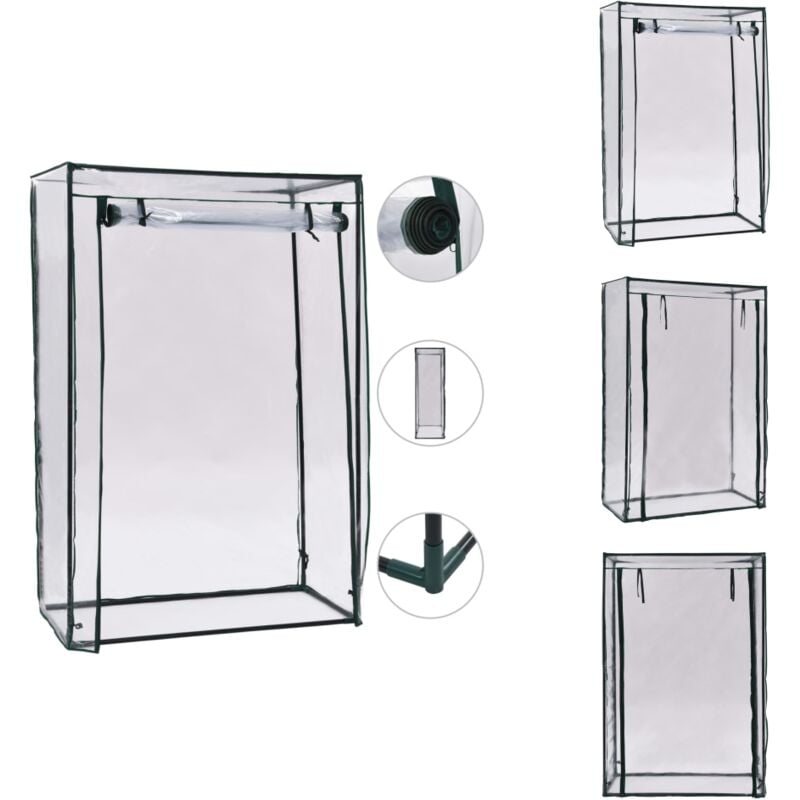 Tomaten-Gewächshaus 102 x 52 x 150 cm - Tomatenhaus - Gewächshaus - Gartenhaus - Pflanzenzucht - Balkongewächshaus