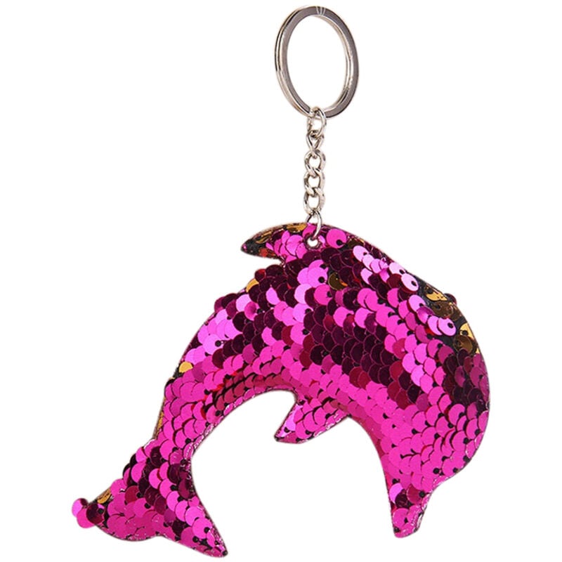 Glänzender Modeschmuck, Mädchen, Kinder, Geschenke, Delfin, Schlüsselanhänger, Handtaschen-Anhänger, Halter, Auto, Taschen-Zubehör,