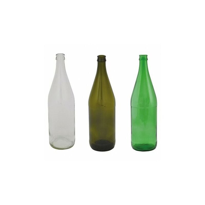 Glasflasche 'Vichy' 1000 ml – grüne Farbe