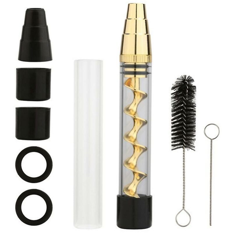 Glaspfeifen-Röhrenset für Kräuter und Gewürze Twisty, 3-in-1-Pfeifenglas-Blunts-Röhrenset für Weed