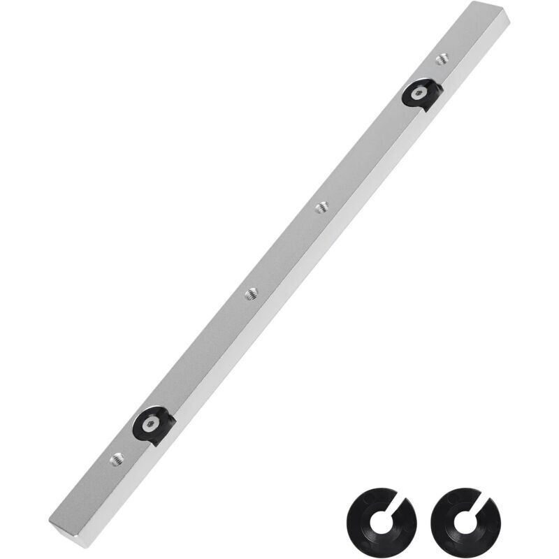 Gleitschiene für T-Nut-Schiene, 9,1 x 23 x 300 mm, Aluminium-Gehrungsfräser-Führungsschiene für Tischkreissäge, Tischbohrmaschine, Bandsäge,