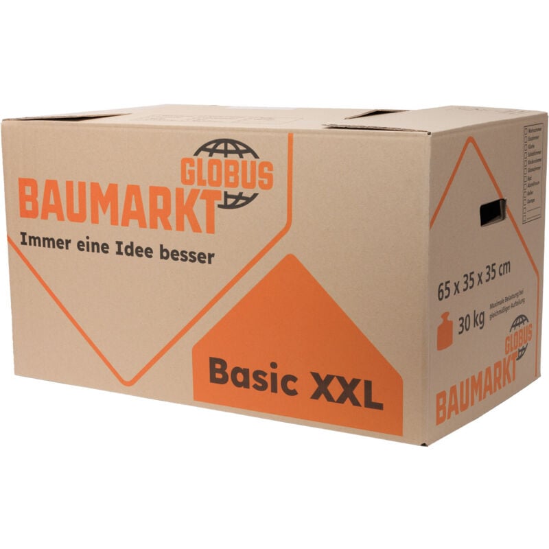 Umzugskarton Basic xxl 80L 65x35x35cm Umzugskiste robust Umzugskartons - Globus