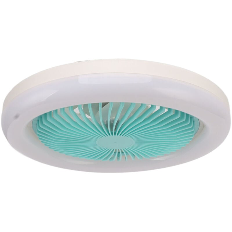 GLOGLOW Kronleuchter mit Deckenventilator, Kleiner Deckenventilator, Hochlichtdurchlässiger Lampenschirm, E27, 36W, Leise, 3 Lichtquellen, für