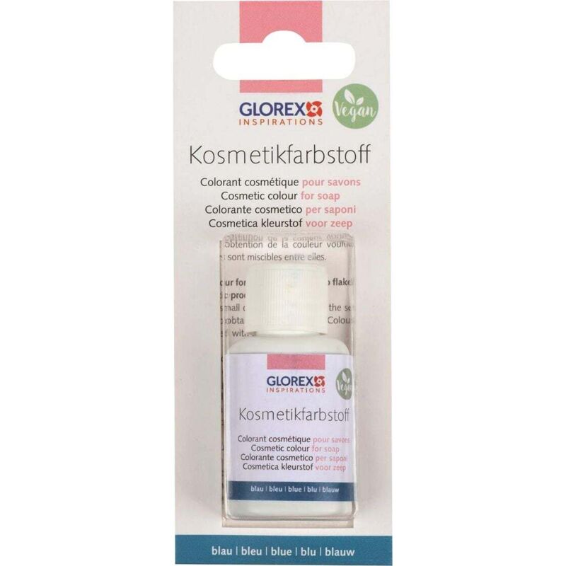 Glorex Seifen-Kosmetik-Farbstoff blau 20 ml Bastelfarben
