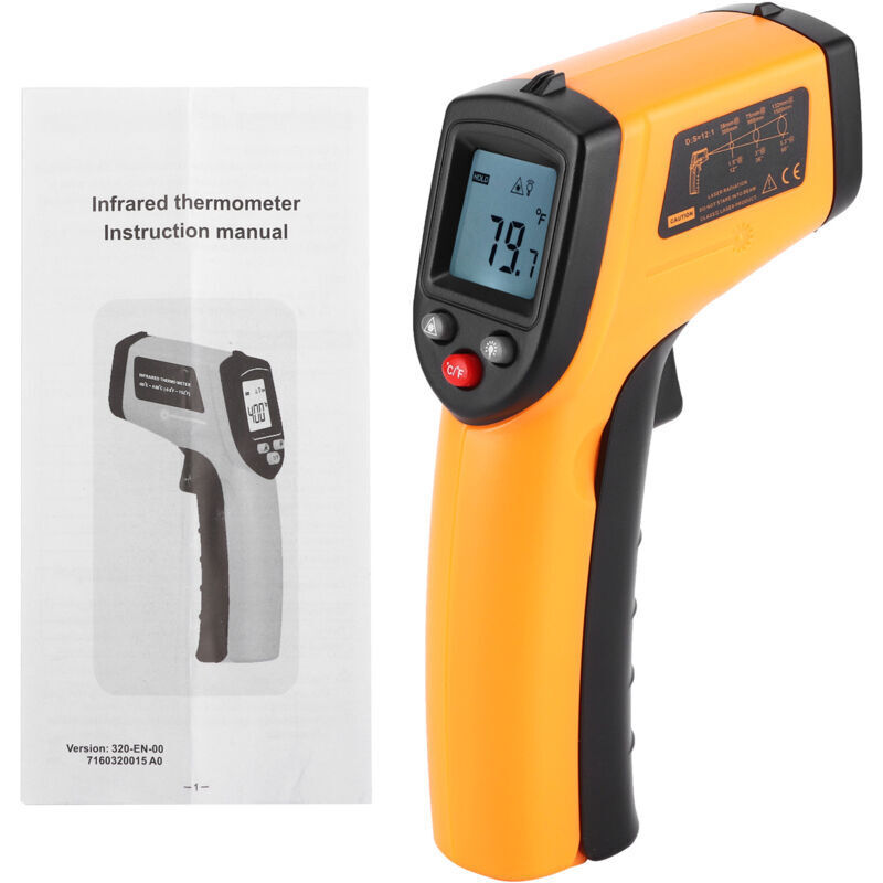 GM320 -50-400℃ Handliches industrielles Infrarot-Thermometer, berührungsloses Temperaturmessgerät