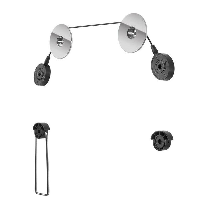 Goobay - TV-Wandhalterung EasyMount Universal, Halterung für Fernseher von 37 bis 70 Zoll (94-178 cm) bis 50 kg mit flexiblen Kabelsystem.