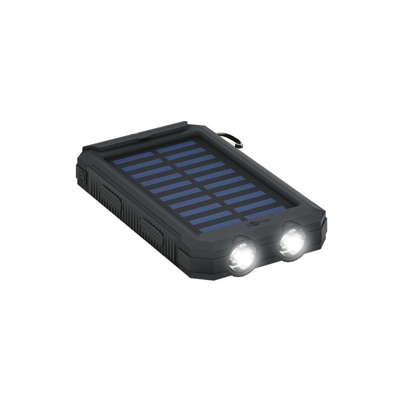 Outdoor Solar-Powerbank 8.000 mAh, 10 W, robustes Travel Essential mit vielen Sicherheits-Features für anspruchsvolle Outdoor-Einsätze.