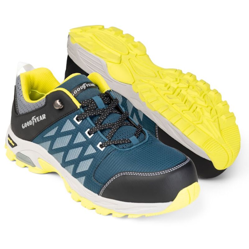GOODYEAR S1P Sicherheitsschuhe Petrol/Gelb 42