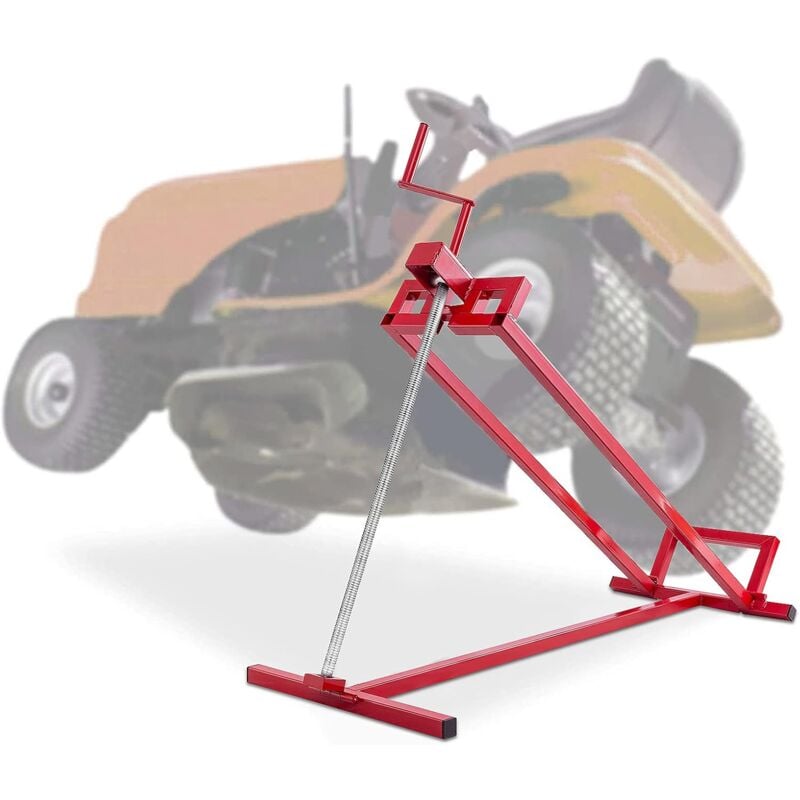 GOPLUS Hebevorrichtung 400kg, Hebebühne Rasentraktorheber Aufsitzmaeher Reinigungshilfe Rasentraktor-Heber, rot 115 x 50 x 20 cm