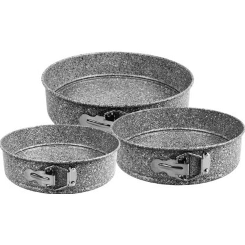 Granit-Backformen-Set, 3-teilig (24/26/28 cm)