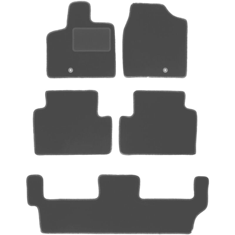 Graphit-Fußmatten für: Dodge Grand Caravan IV 7-Sitzer (2008-2016)