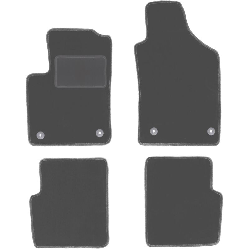 Graphit-Fußmatten für: Fiat 500 FL Fließheck (2013-2019)