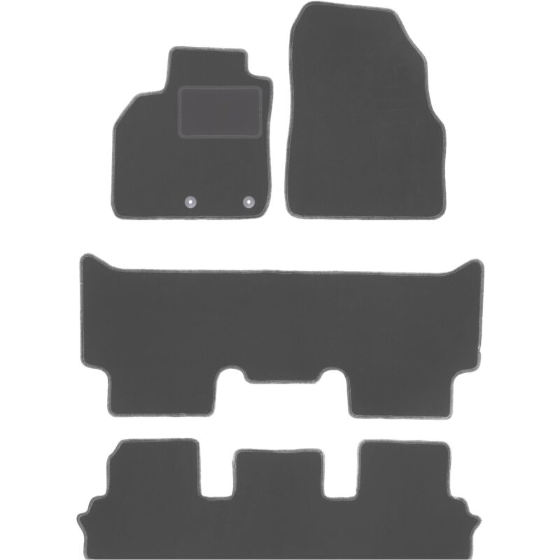 Graphit-Fußmatten für: Renault Grand Scenic III 7-Sitzer (2009-2015)