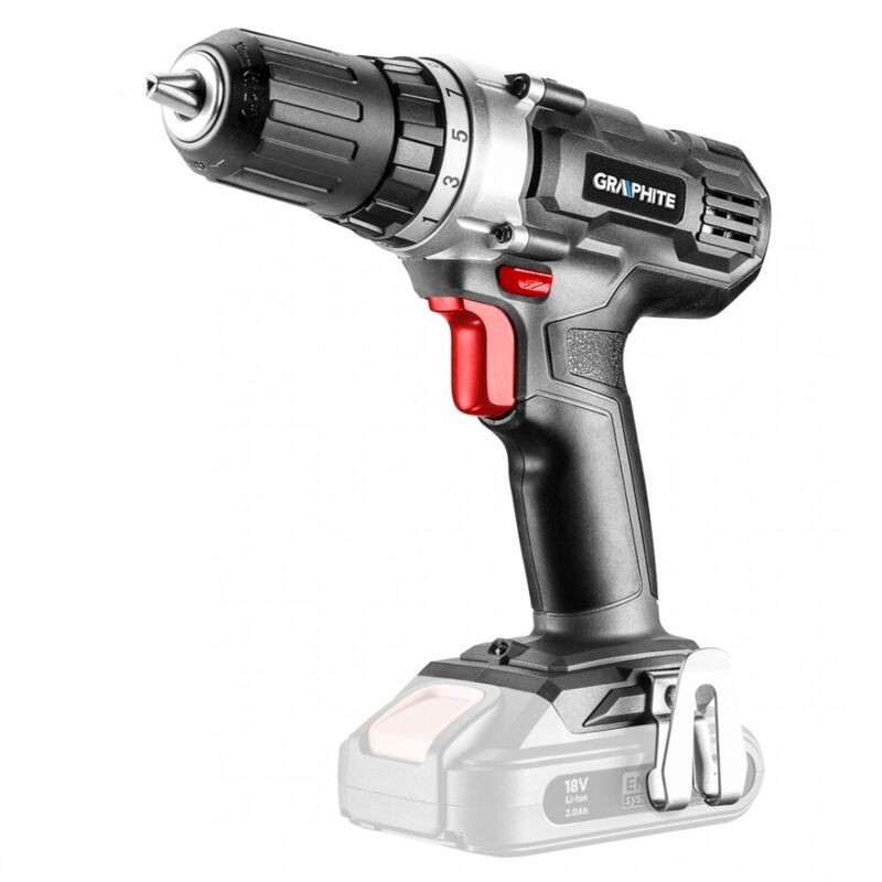 Akku-Bohrmaschine Energy+, 18V, Li-Ion - Graphite