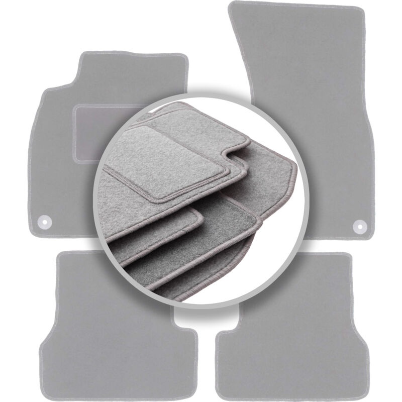 Graue Fußmatten für: Audi A6 C7 Limousine, Kombi, Avant (2011-2017)