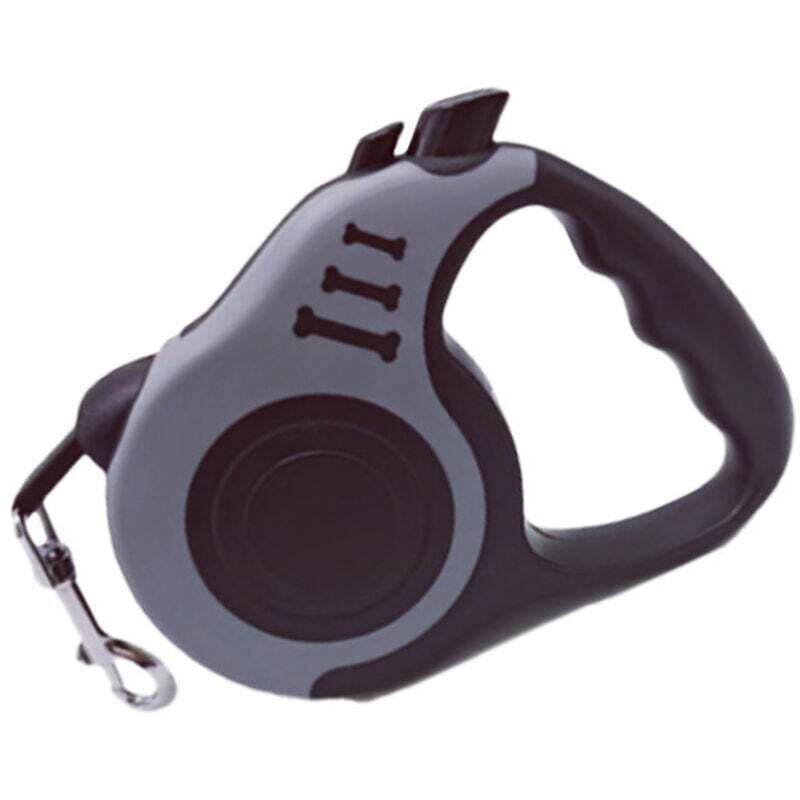 Graue Hundeleine, 13 x 113 cm, 1 Stück, 3 Meter, einziehbare Hundeleine, strapazierfähig und praktisch