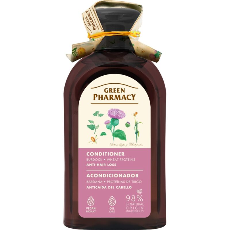 GREEN PHARMACY Anti-Haarausfall-Conditioner mit Klette und Weizenprotein, 300 ml