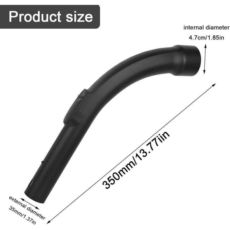 Griff für Miele Ø 35 mm/47 mm. Hochwertiger Griff für Staubsaugerschläuche. Passend für Miele Staubsauger 9442601, 9442600, 5269091, 5269090 und