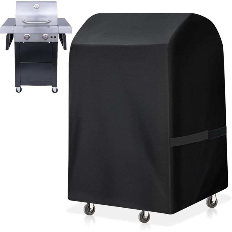 Grill-Abdeckung für den Außenbereich, 77 x 61 x 110 cm, universelle wasserdichte Grill-Abdeckung für Grills, strapazierfähige 420D Grill-Abdeckung,