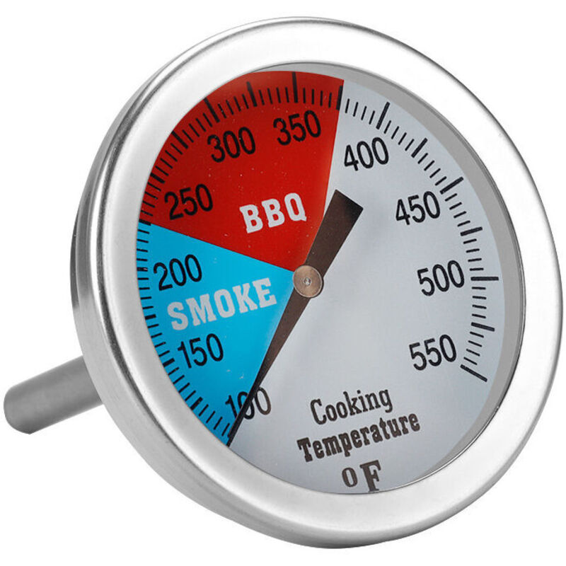 Grill-Thermometer, Holzkohle-Smoker, 76 mm Edelstahl-Pizzaofen-Thermometer, Grill-Ersatzteile